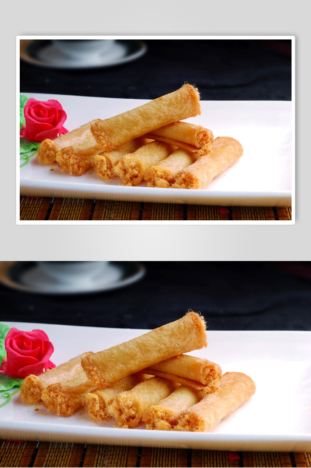 主食奶黄土司卷食物高清图片素材