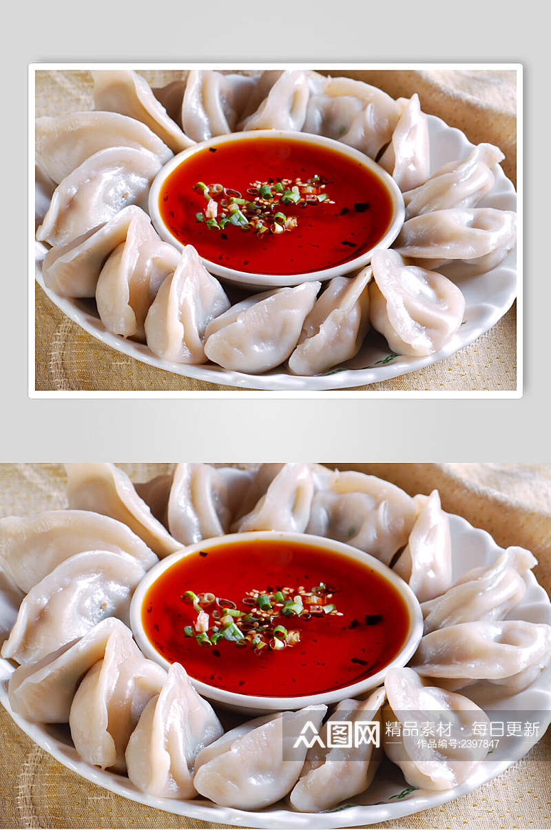 小吃北方水饺食物图片素材