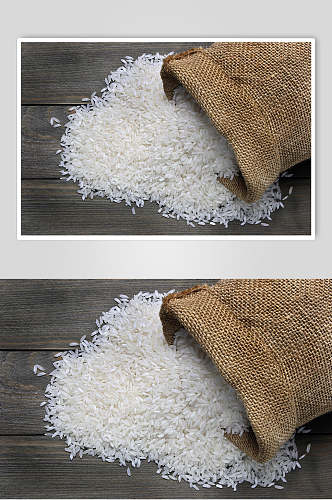 木纹底大米稻米图片