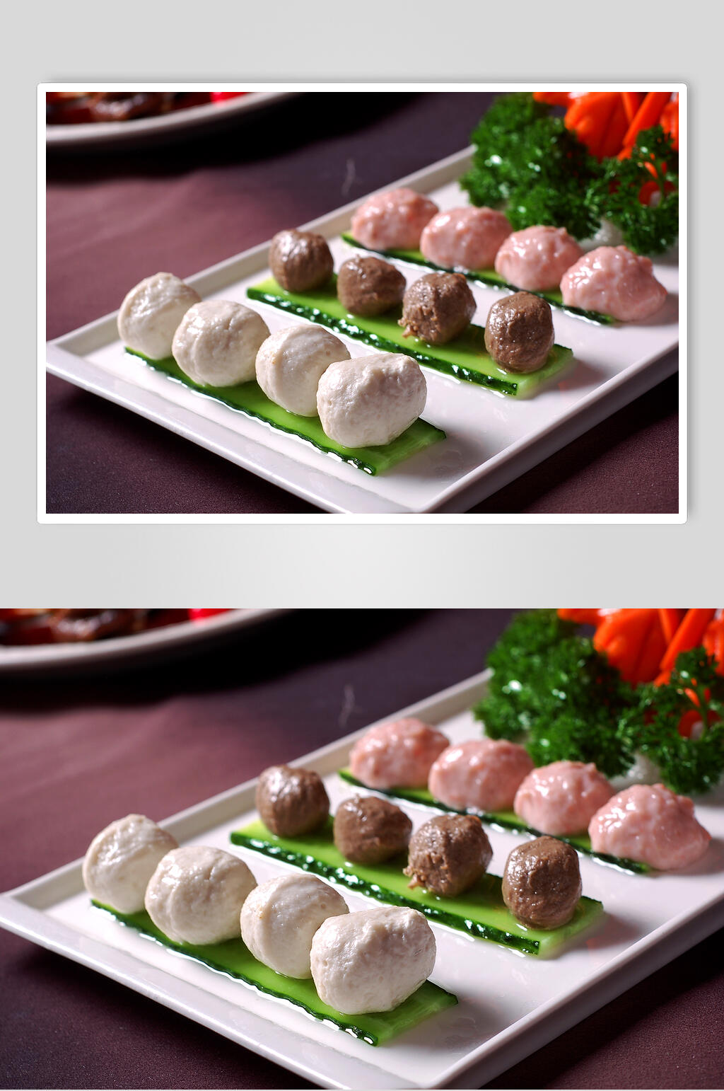 配料手打虾丸图片素材