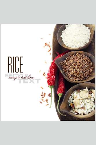 优质生态大米稻米图片