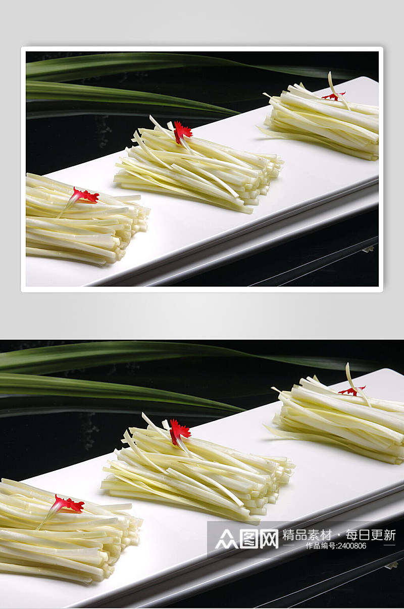 珍稀韭菜食物高清图片素材