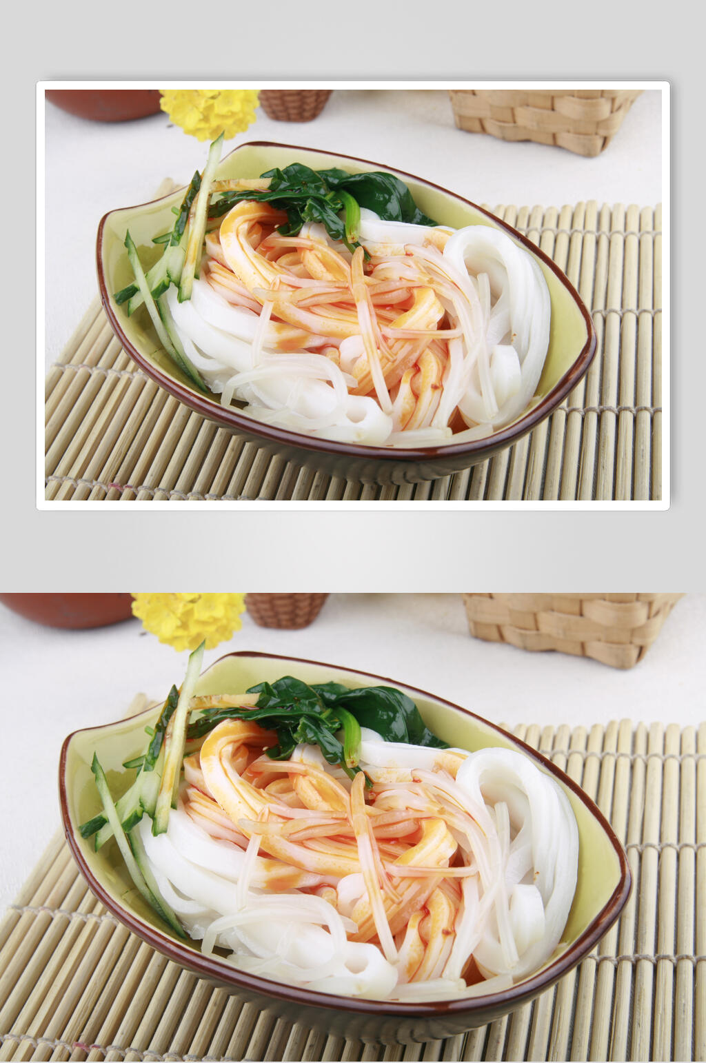 香浓美味凉皮食物高清图片素材