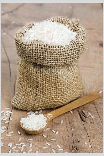优质长粒米大米稻米图片