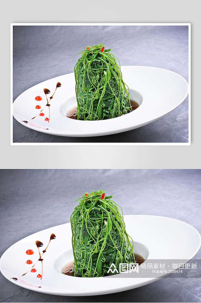 沙姜龙须菜食物高清图片素材
