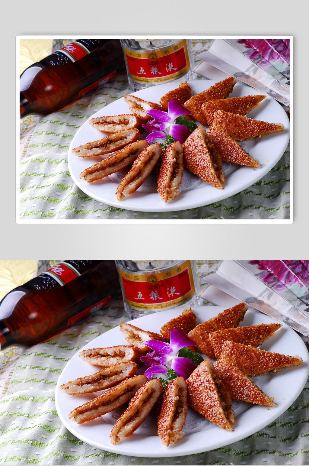 小吃风味大饼食物图片素材