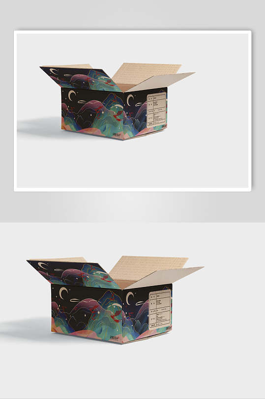 简约创意快递盒文创样机