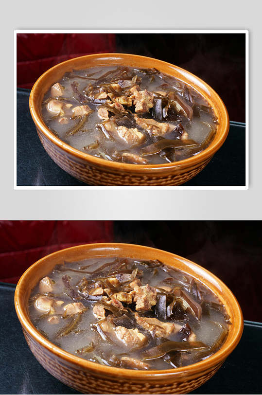 海带老鸭汤美食图片