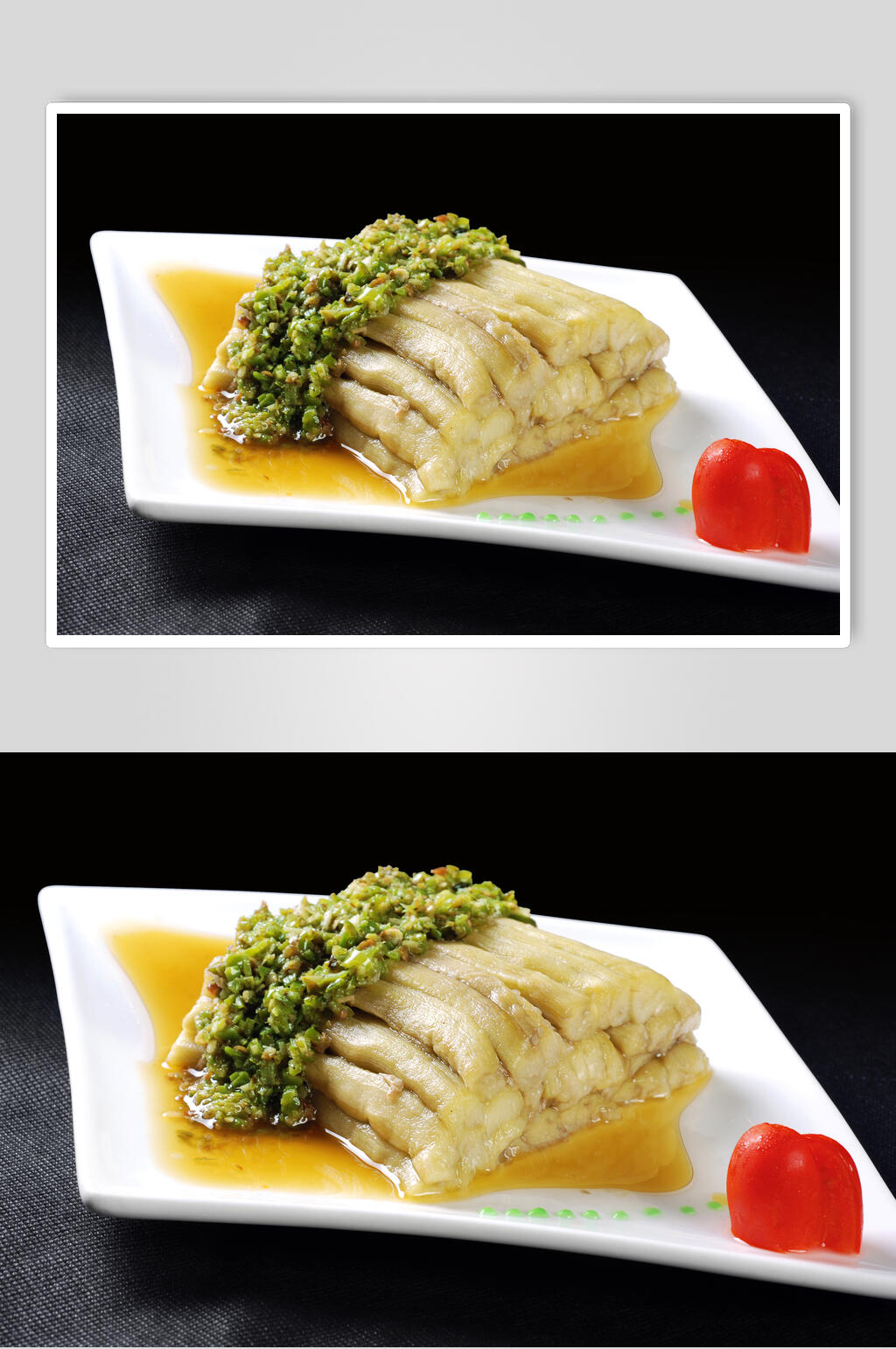 凉菜烧椒茄子食品高清图片素材