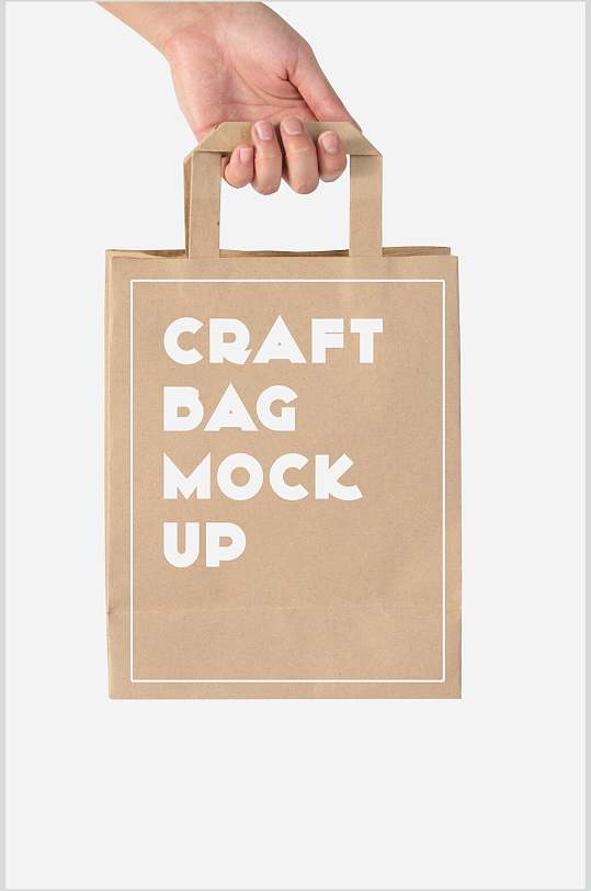 牛皮纸手提袋品牌形象袋样机设计