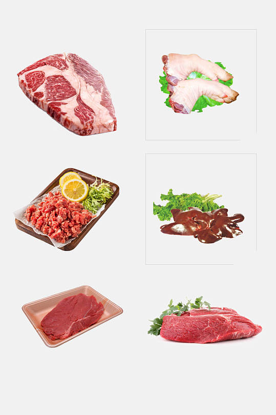 鲜香猪肉免抠元素