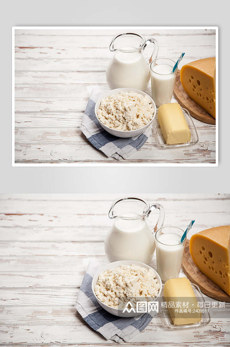 美味早餐牛奶奶酪乳酪图片素材