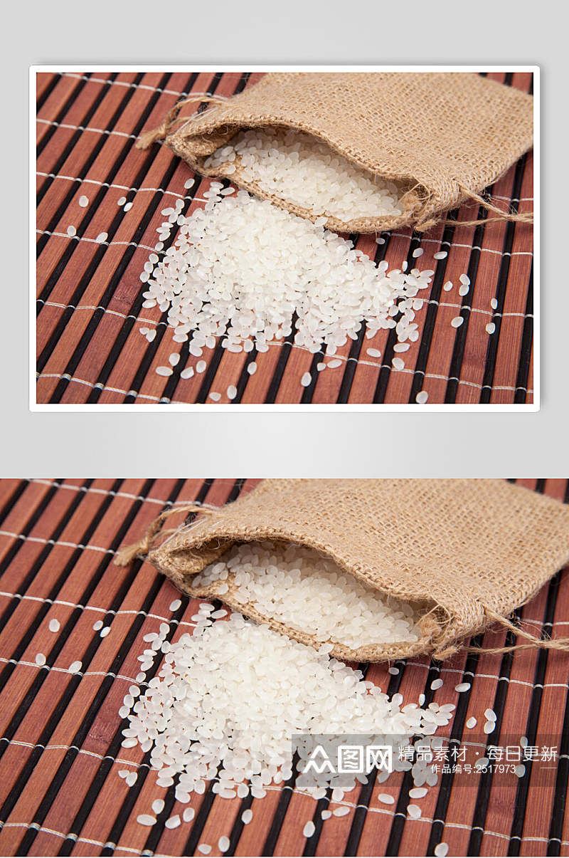 精品珍珠大米稻米图片素材