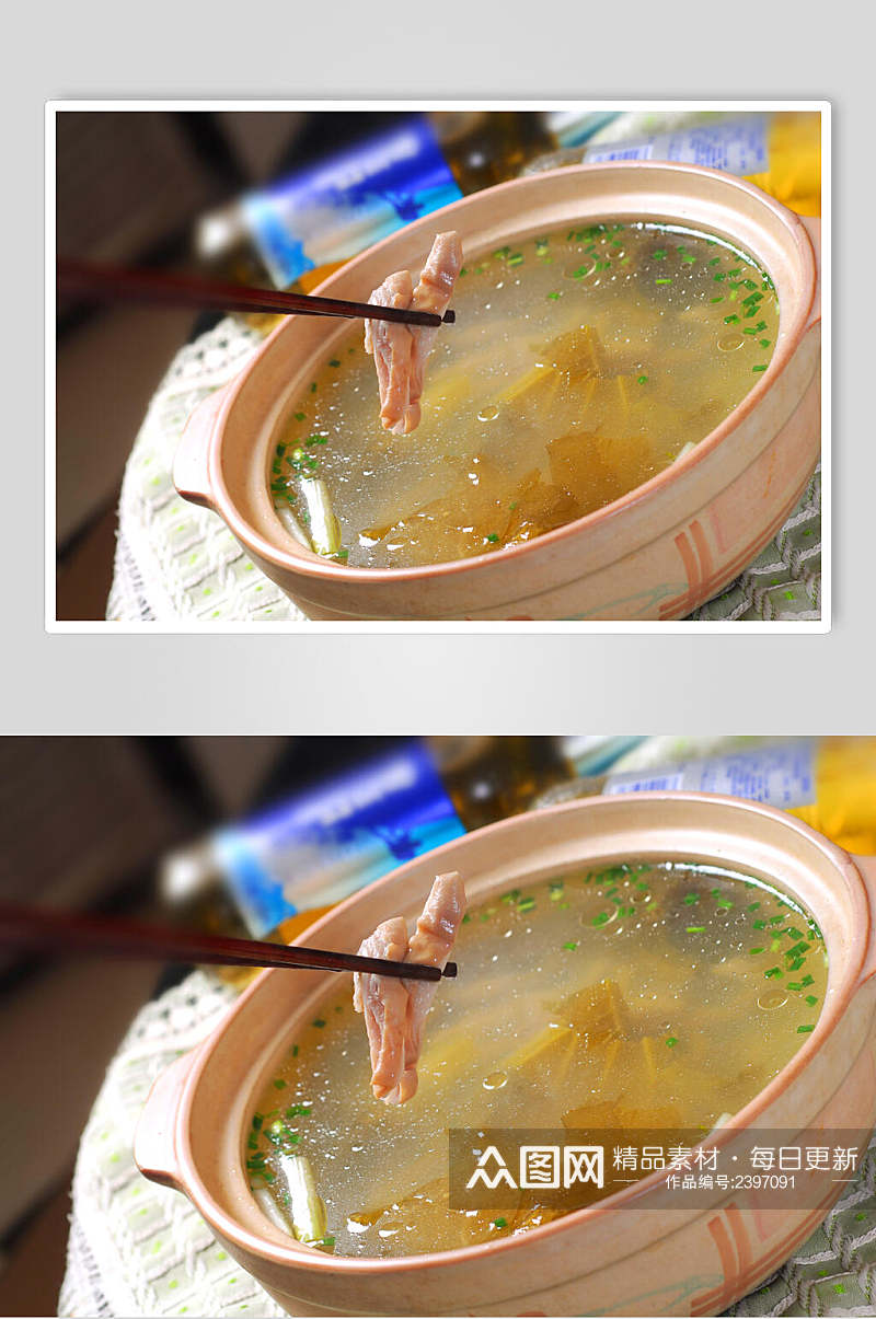 汤菜豆瓣猪肚汤食物高清图片素材