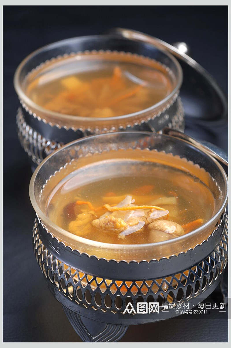 汤菜养身双宝汤食物高清图片素材