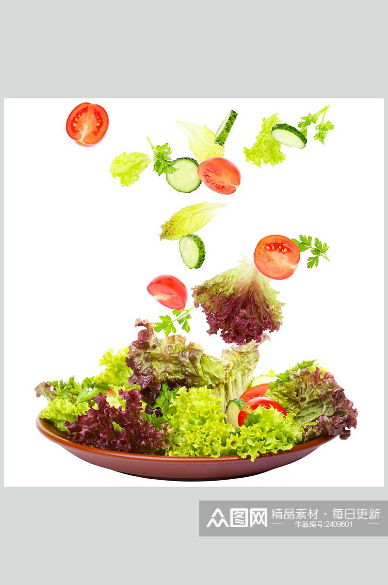 清新创意蔬菜沙拉鲜果饮品图片素材