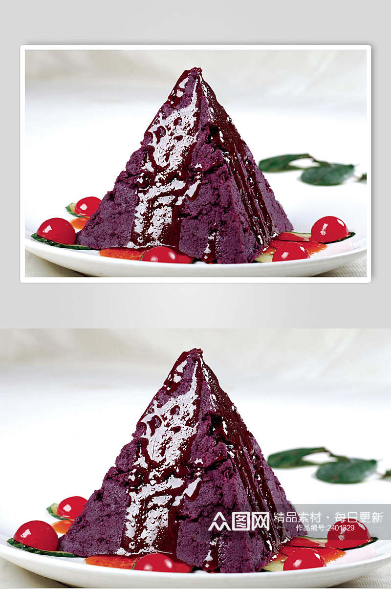 紫薯苕泥食物图片素材