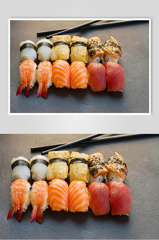 招牌海鲜寿司日韩料理图片