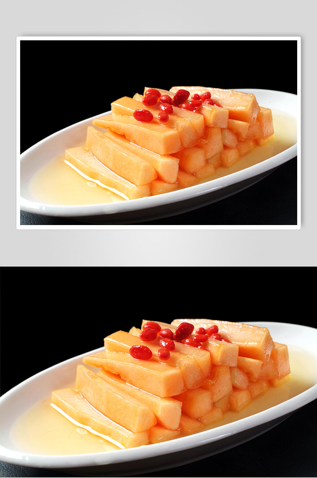 蜜汁瓜条食物高清图片素材