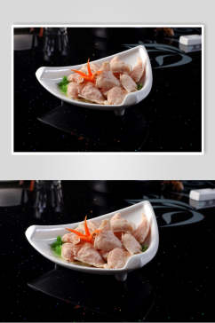 小吃鱼皮饺食物图片