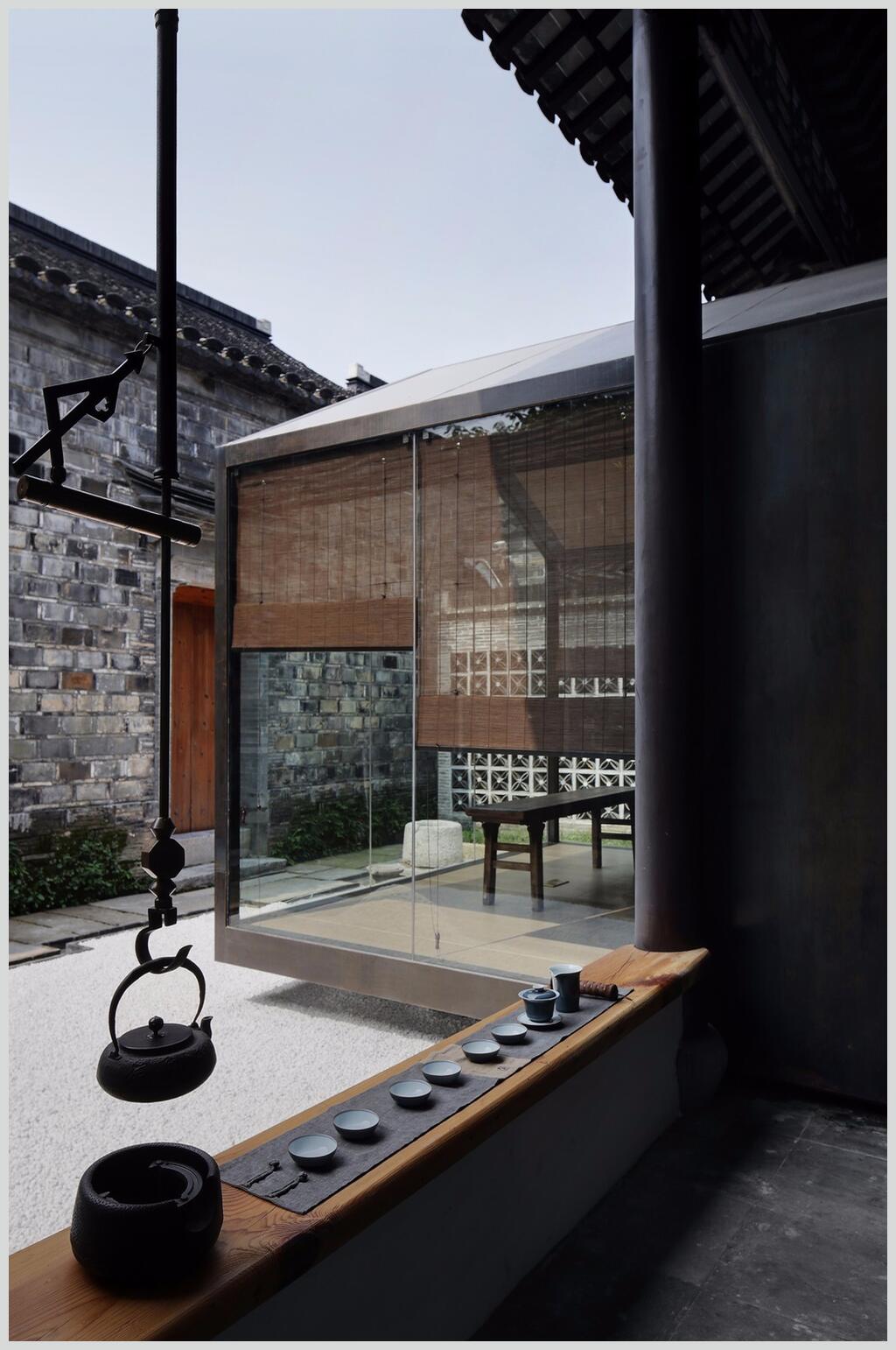 特色南京民宿茶具图片素材