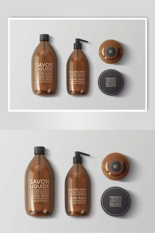 时尚酒店洗浴用品样机