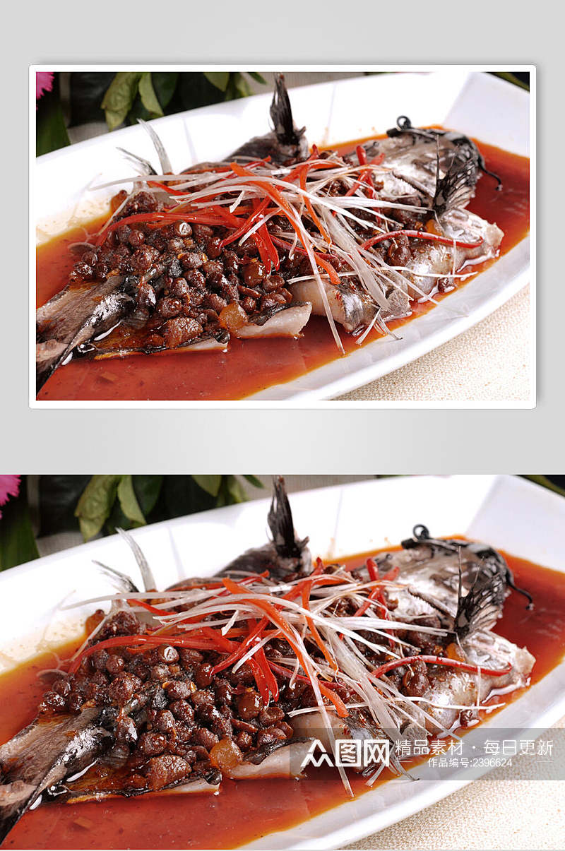 水豆豉蒸潜鱼食物图片素材