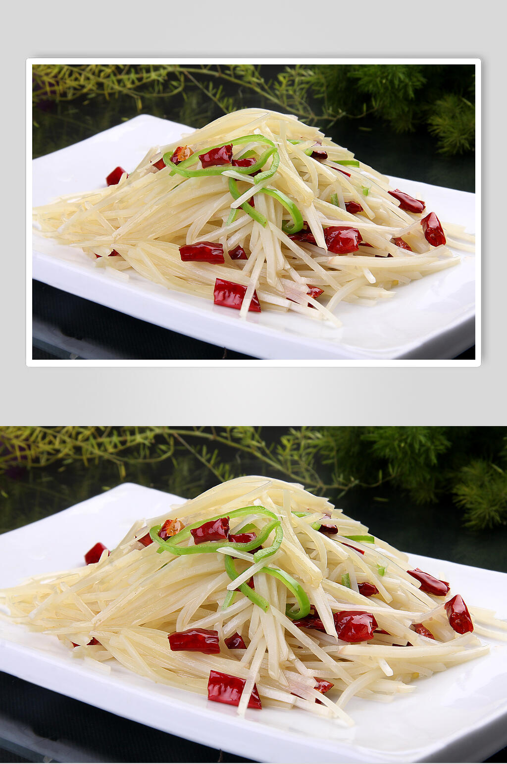 特色酸辣土豆丝食物图片素材