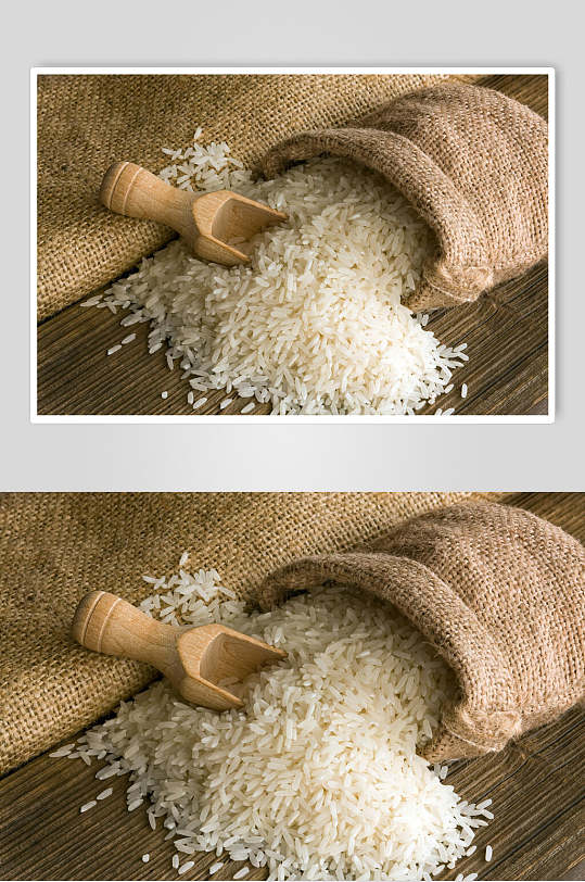 优质南方长粒米大米稻米图片
