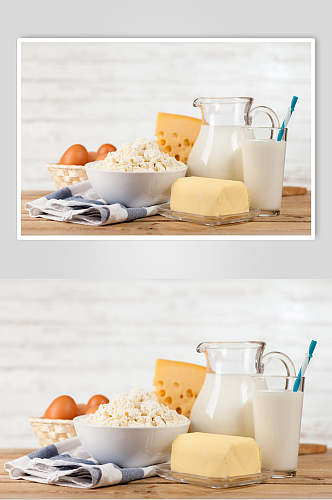早餐牛奶奶酪乳酪食品图片