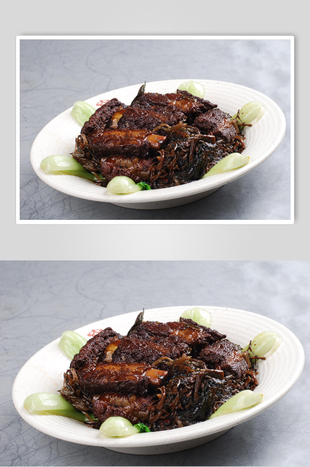 汉顿夫子巷的干梅菜蒸排骨食物图片素材
