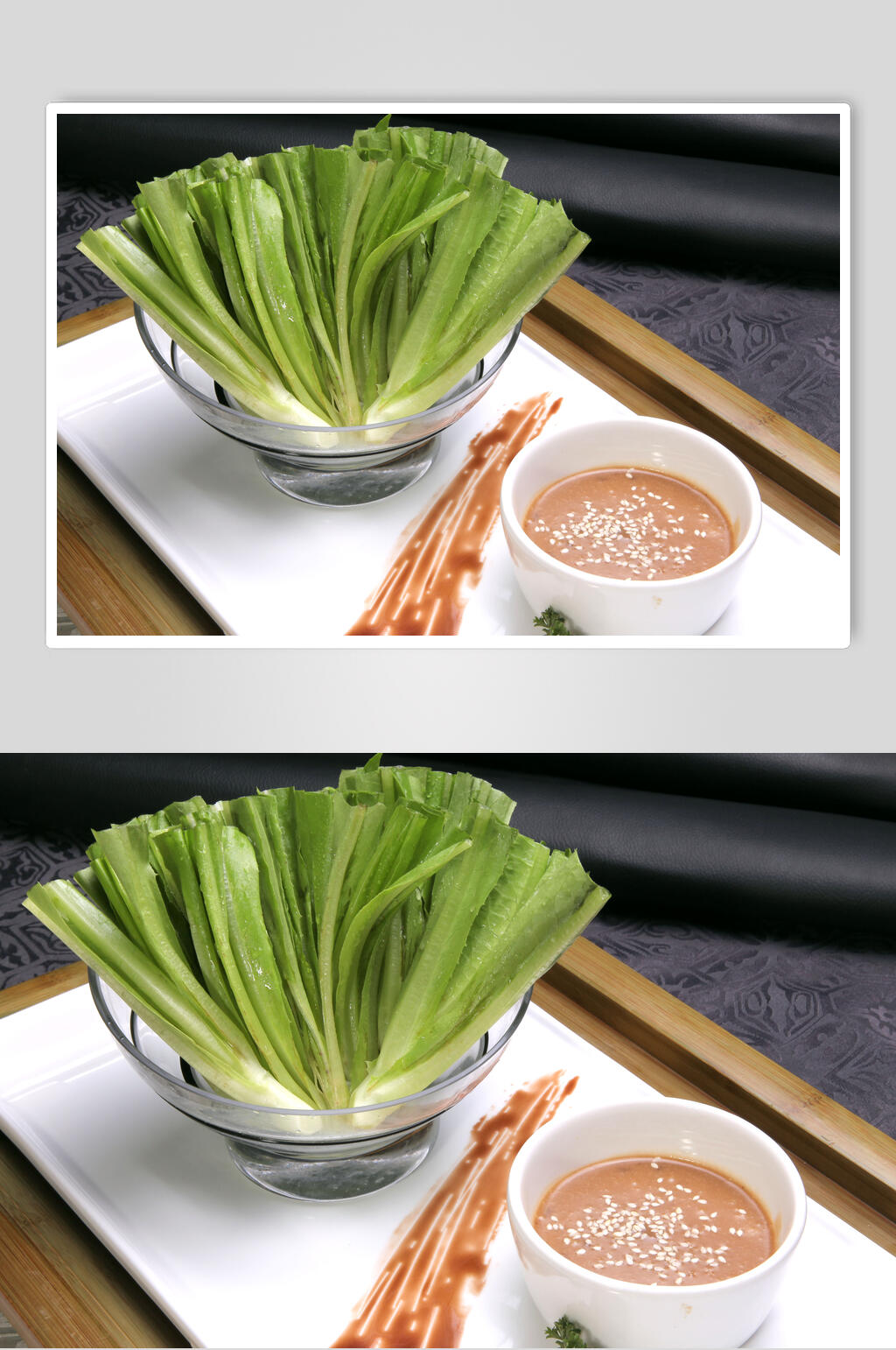 招牌麻酱凤尾食物高清图片素材