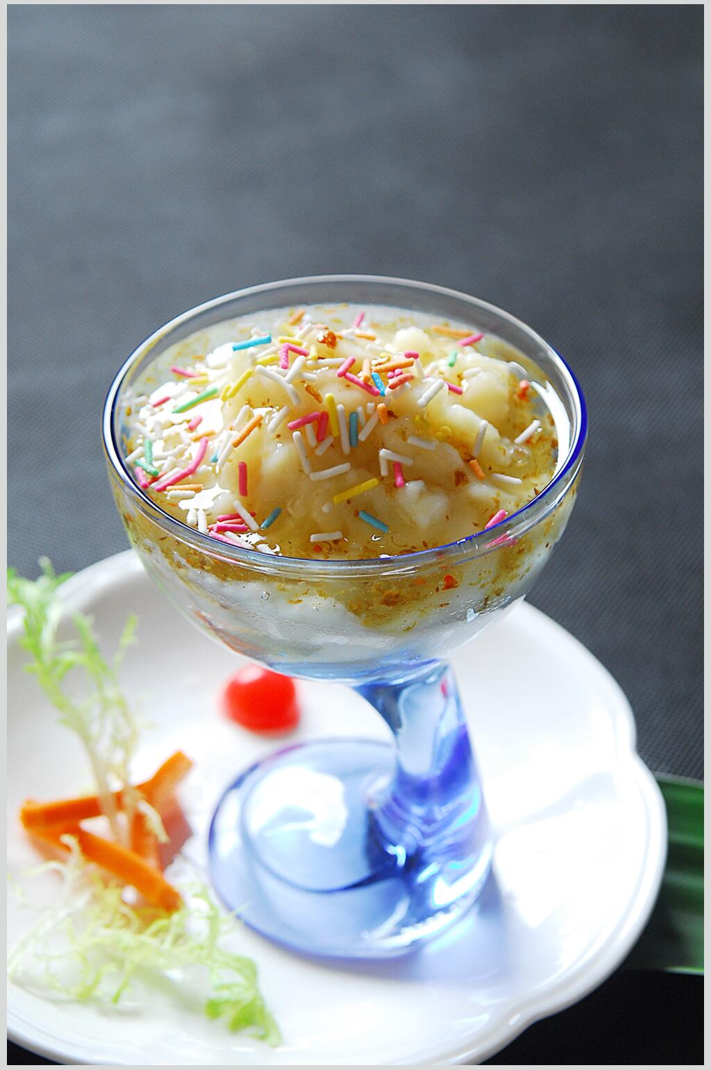 桂花土豆泥食物高清图片素材