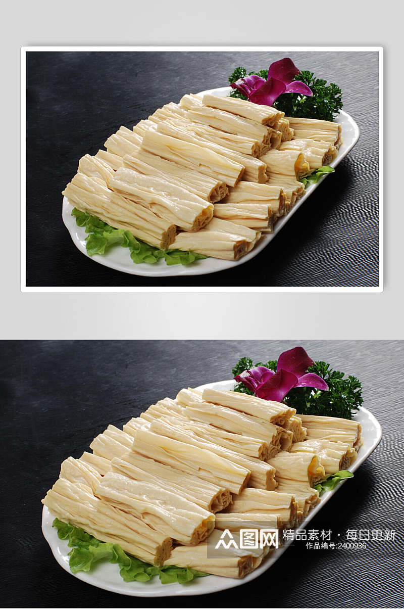 新鲜腐竹食物图片素材