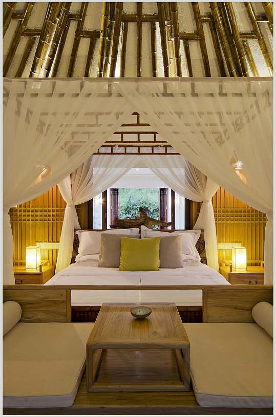 大气高档商务民宿摄影图