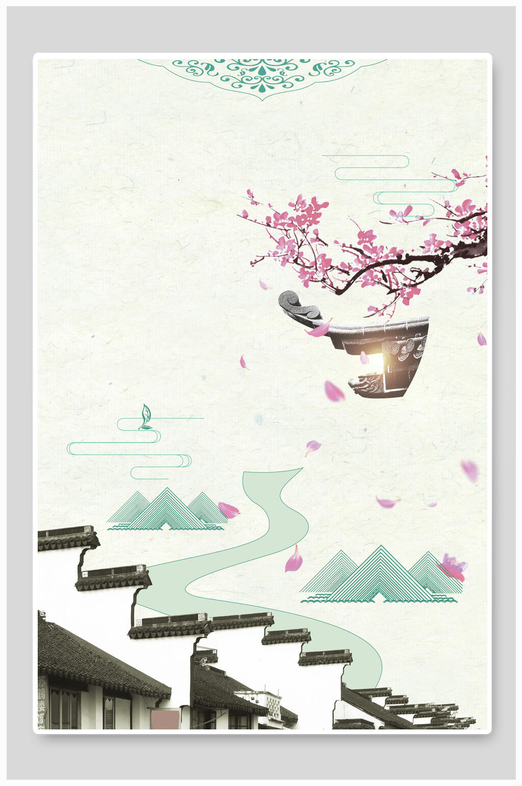 国画国风海报背景素材