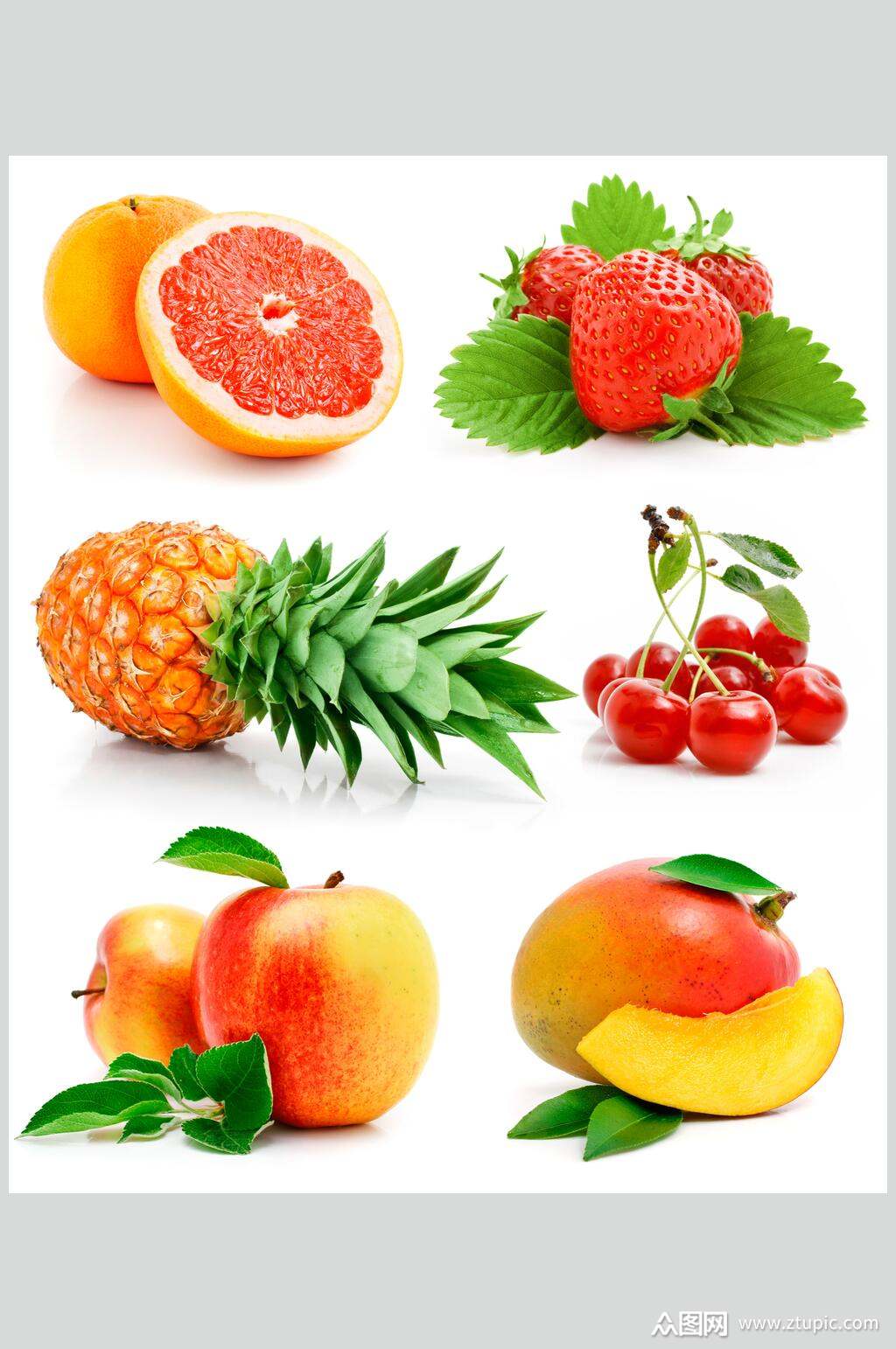 白底清新水果图片模板下载-编号2456385-众图网