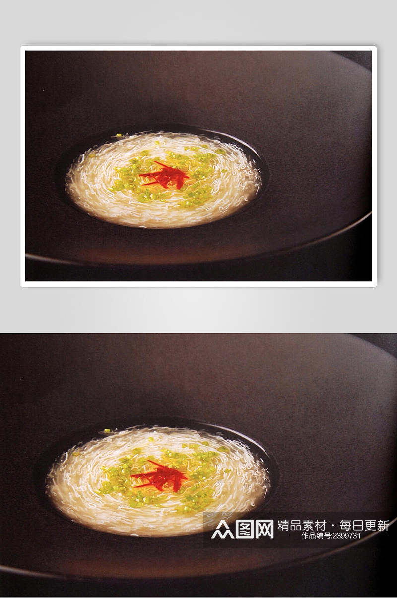 红花三丝羹食物高清图片素材