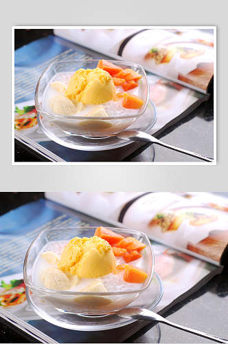 鲜香冰淇淋水果捞甜品图片