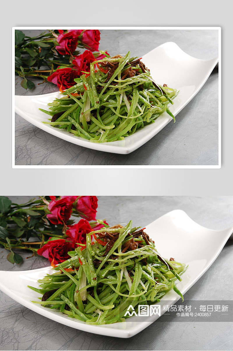 荷豆茶树菇食物高清图片素材