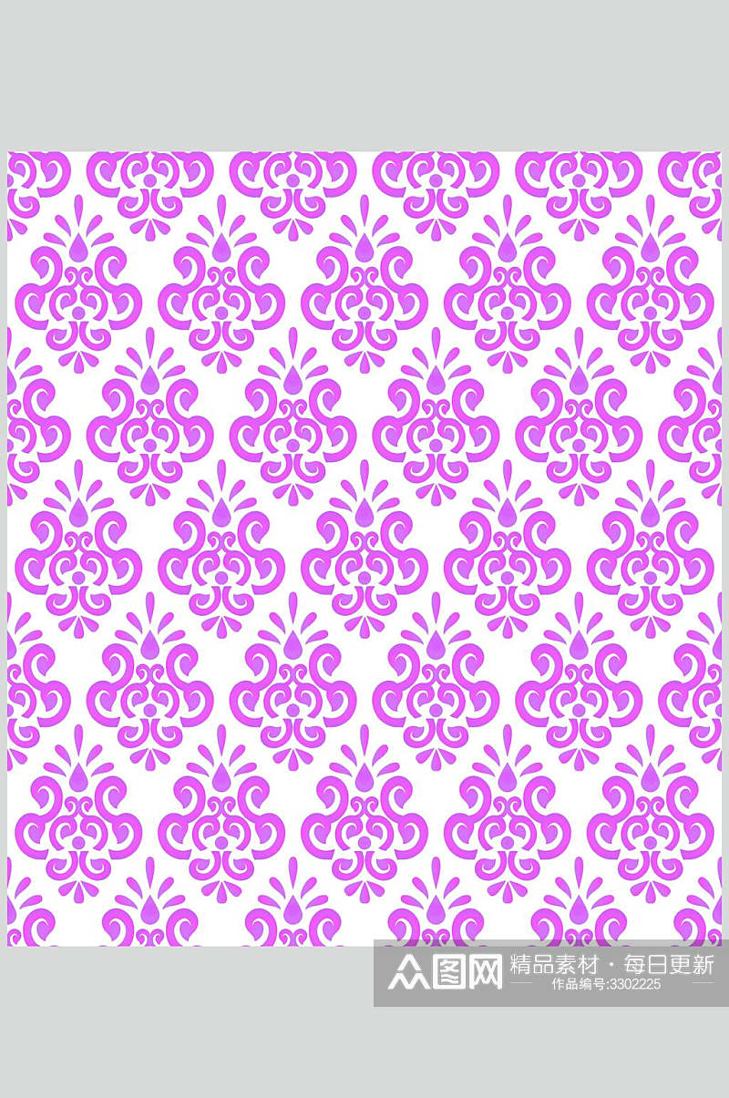 紫色陶瓷图案背景矢量素材素材