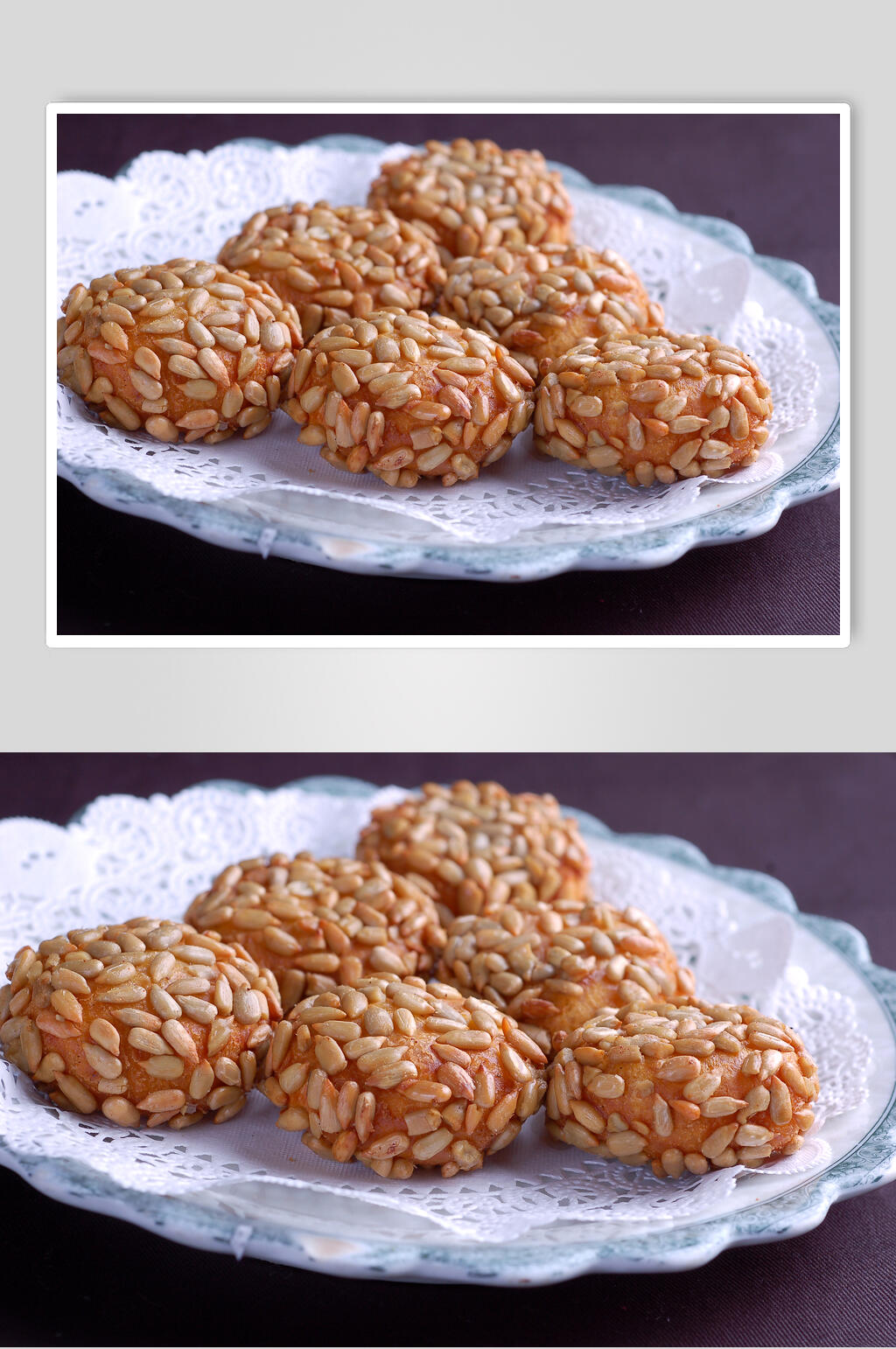 小吃瓜仁南瓜饼食物图片素材