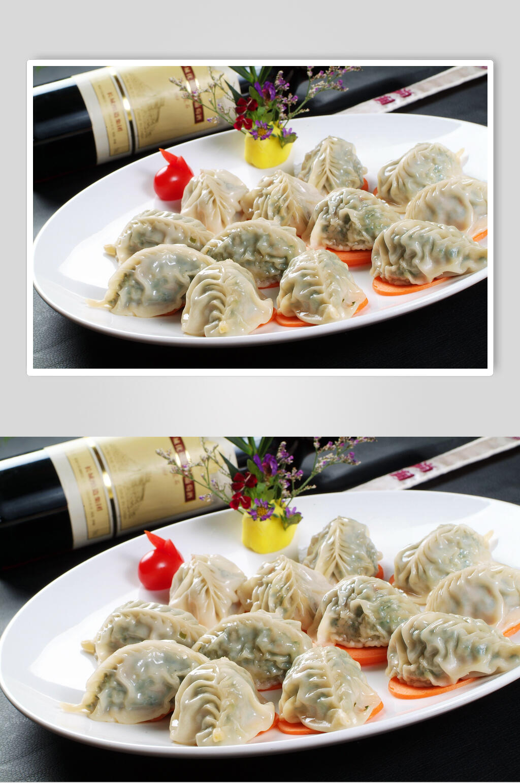 小吃柳叶蒸饺食物高清图片素材