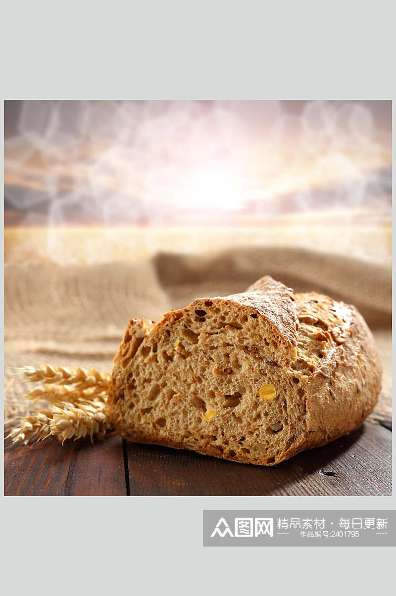 招牌烤面包食品图片素材