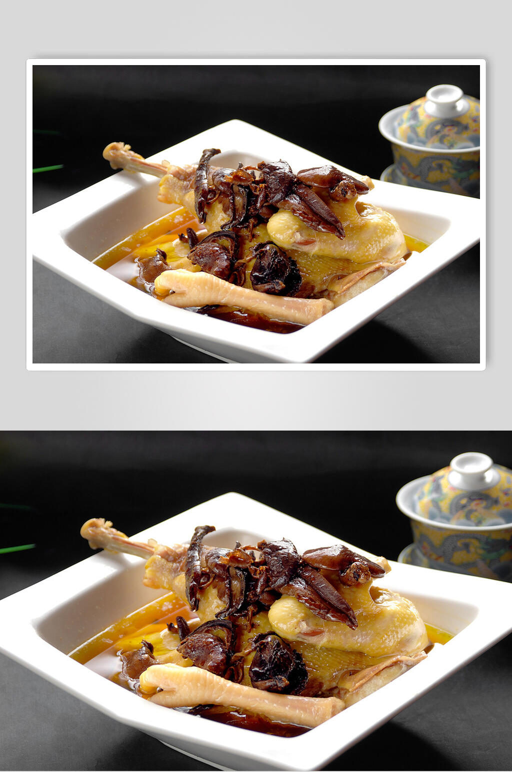 玺味旱蒸鸡美食图片素材