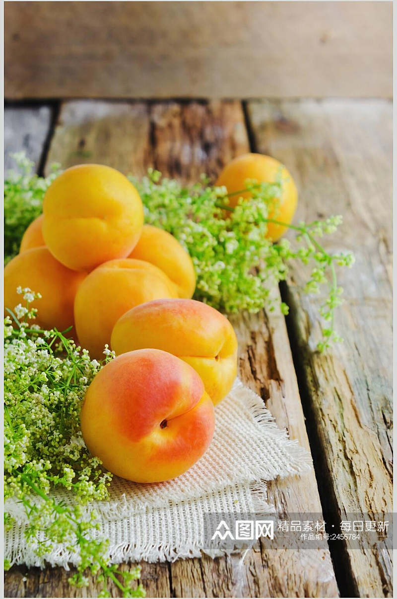 桃子美食甜品水果摄影图素材
