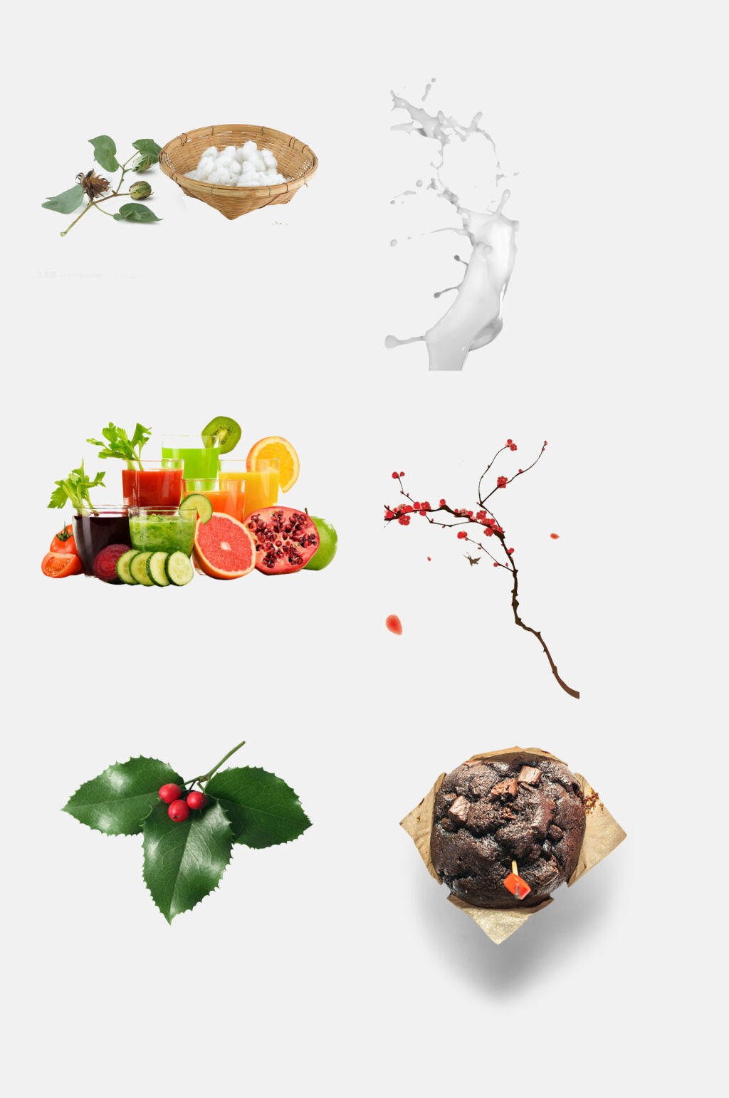 糕点果蔬食材免抠素材素材