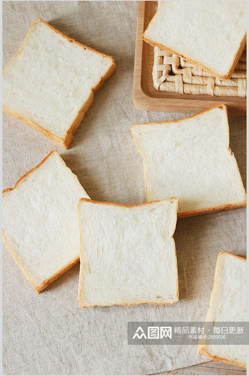 原味面包食品美食甜品摄影图素材