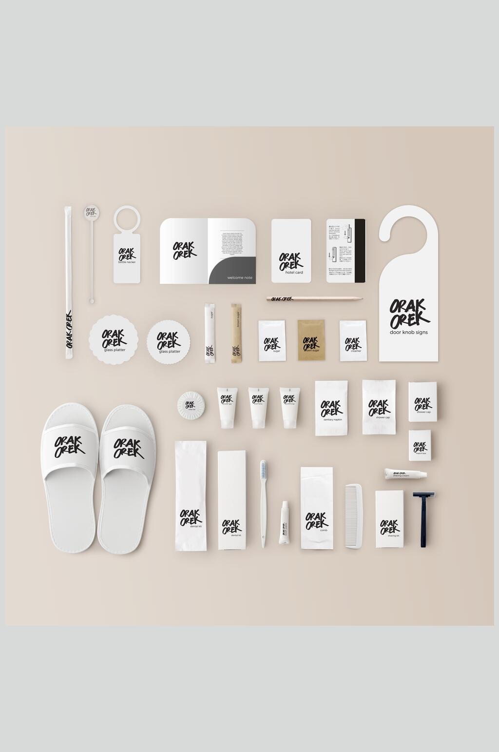 一次性套装酒店公寓用品样机素材