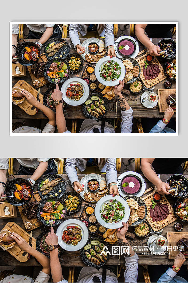 创意时尚高档西餐美食摄影图素材